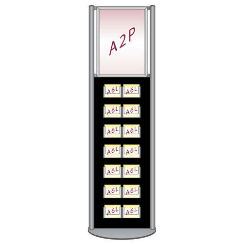 Information stand - A2 snap frame and A5 landscape leaflet holders